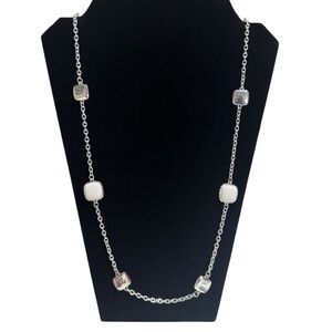 Liz Claiborne 37 inch Square Link Necklace